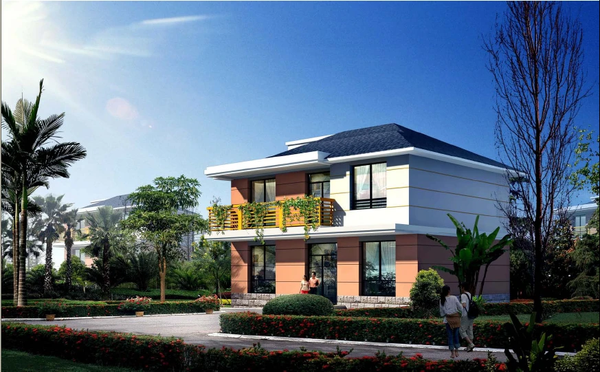 
log cabin kits prefab steel structure houses made in China 