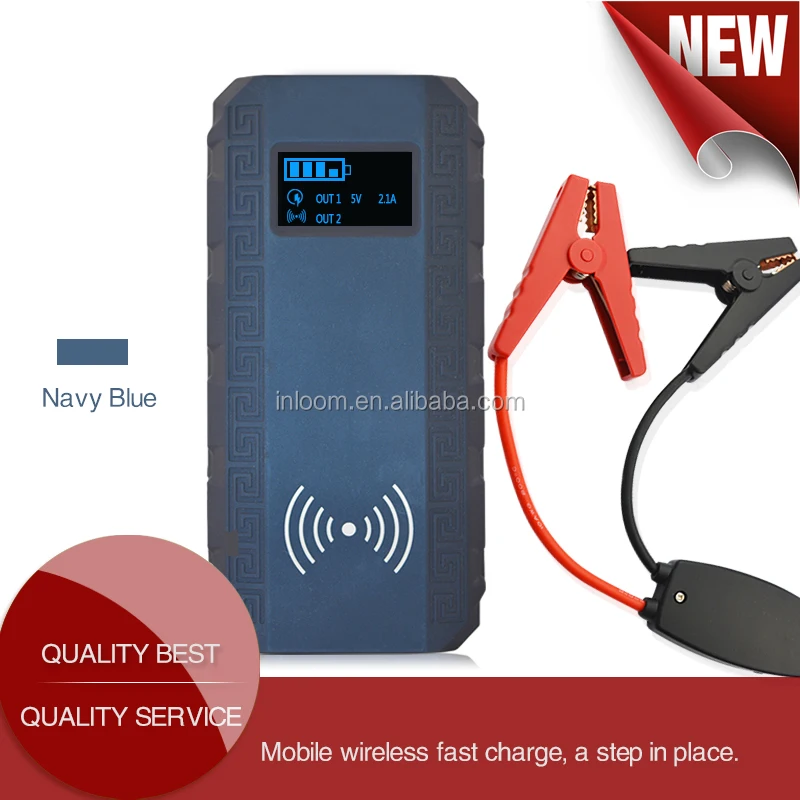 Factory Price high quality 12000mAh car jump start power wireless charger