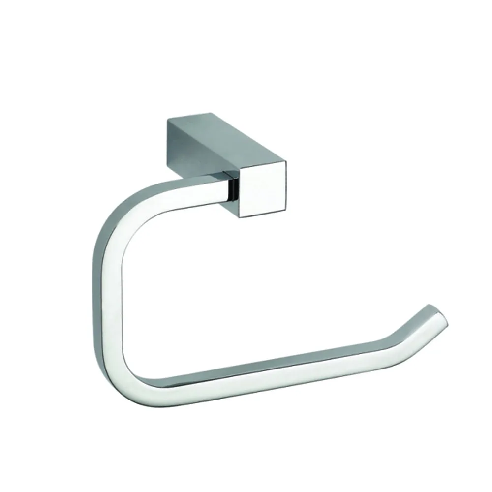FUAO Easy to install single post toilet paper holder brushed nickel