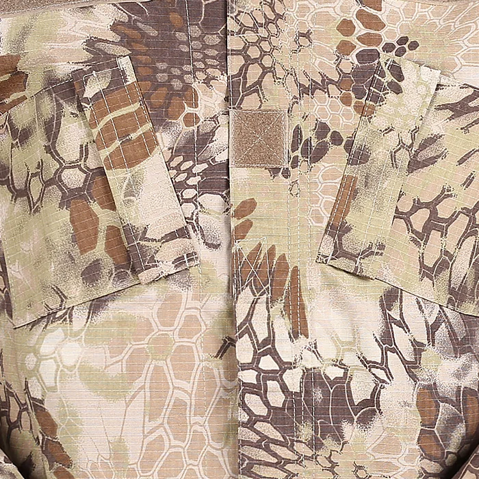 Industry Camouflage Hunting Clothing Breathable Polyester Ripstop Material Printed Technics Made in China
