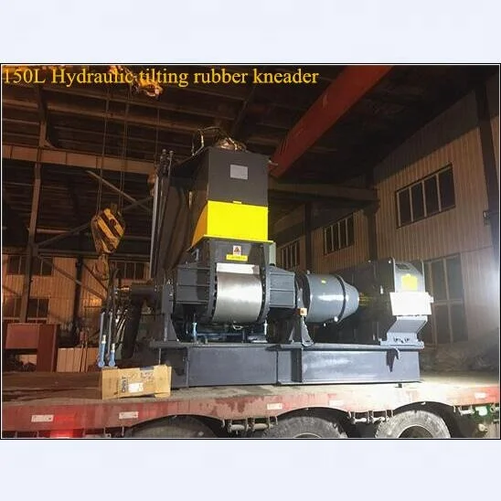 75L Hydraulic rubber compound kneader machine / dispersion kneader mixer / rubber sheet production line
