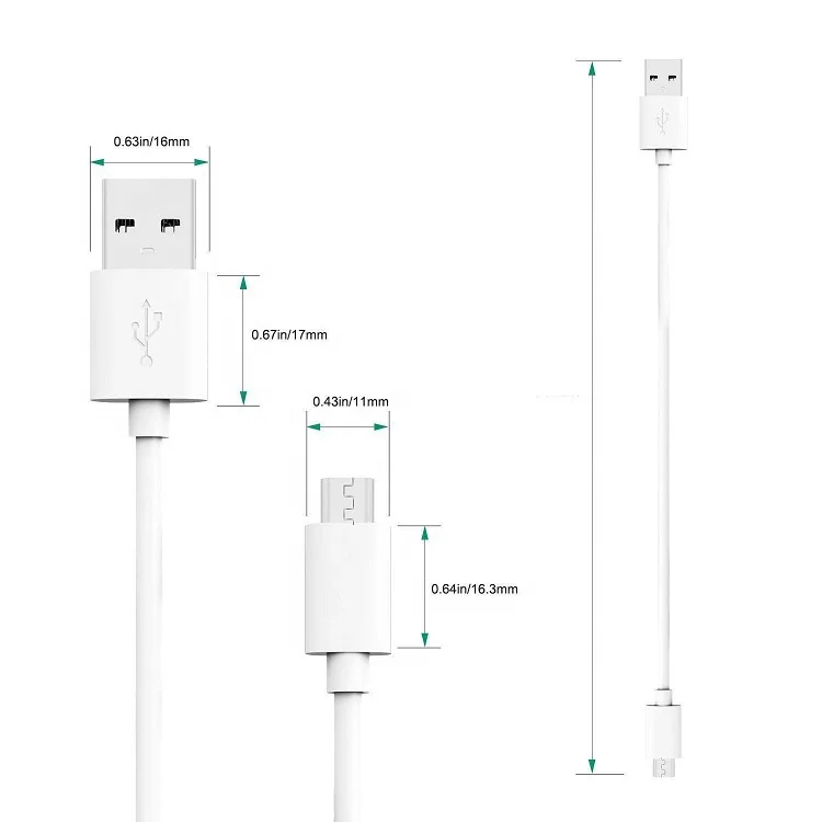 Free Shipping Micro USB Cable AWM 2725 Fast Phone Charger Cable Data Charging Cable