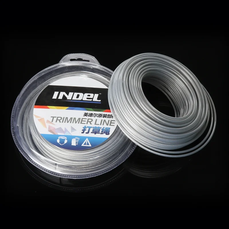 INDEL Trimmer Line Garden Grass Cutter Blade 3.0mm Steel wire Nylon rope Brush Cutter Blade
