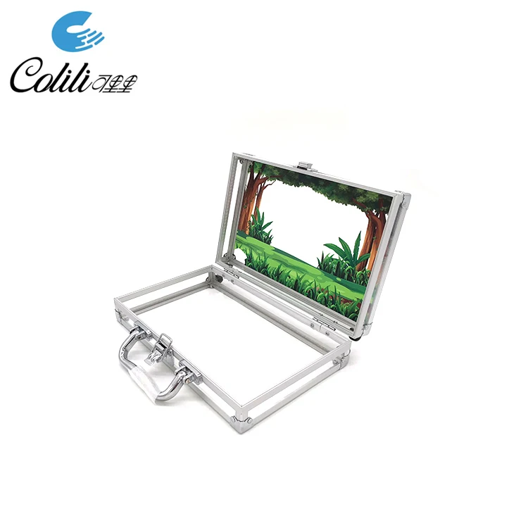 Factory custom DIY clear plastic transparent acrylic briefcase