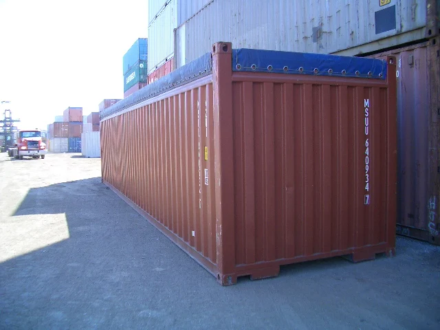 supply china custom pvc coated open top container tarpaulin