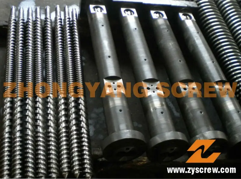 Биметаллические двухшнековый параллельно винт и бочонок для пластиковых машины / винт цилиндра для пвх экструзионная