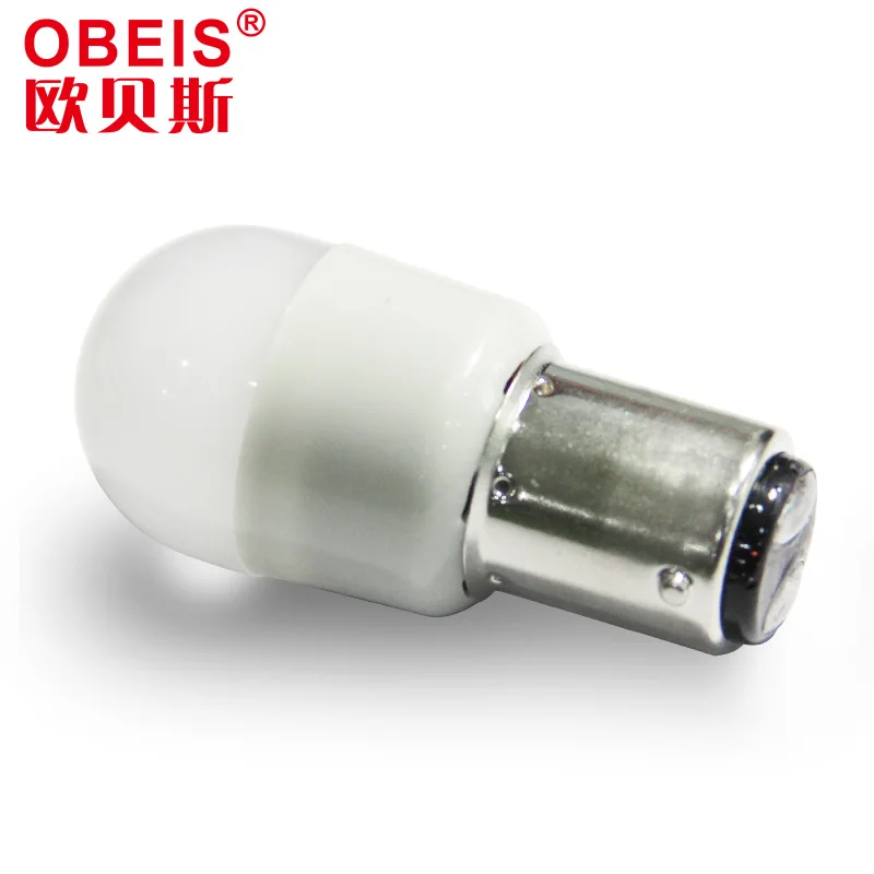 110V 220V B15 BA15D 0.5W cool white mini LED bulb light for car and sewing machine