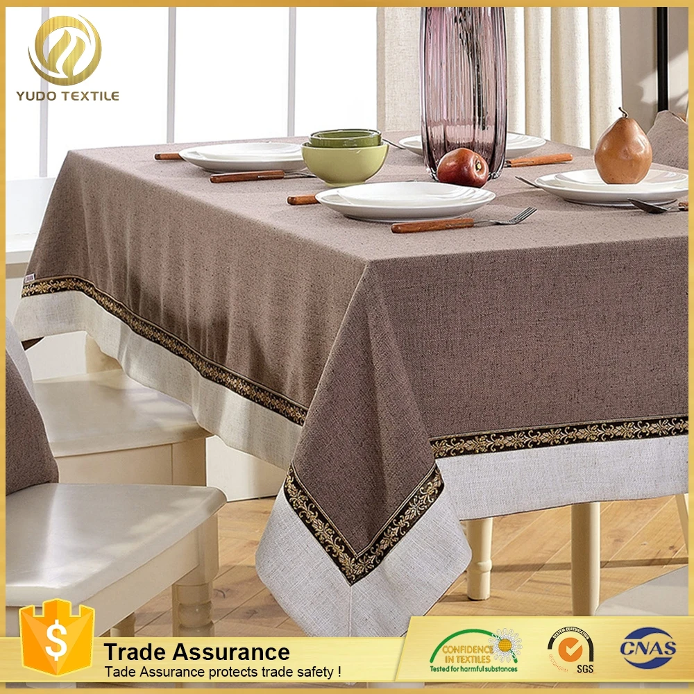 
Professional production 100% cotton fabric YUDO cotton table cloth 