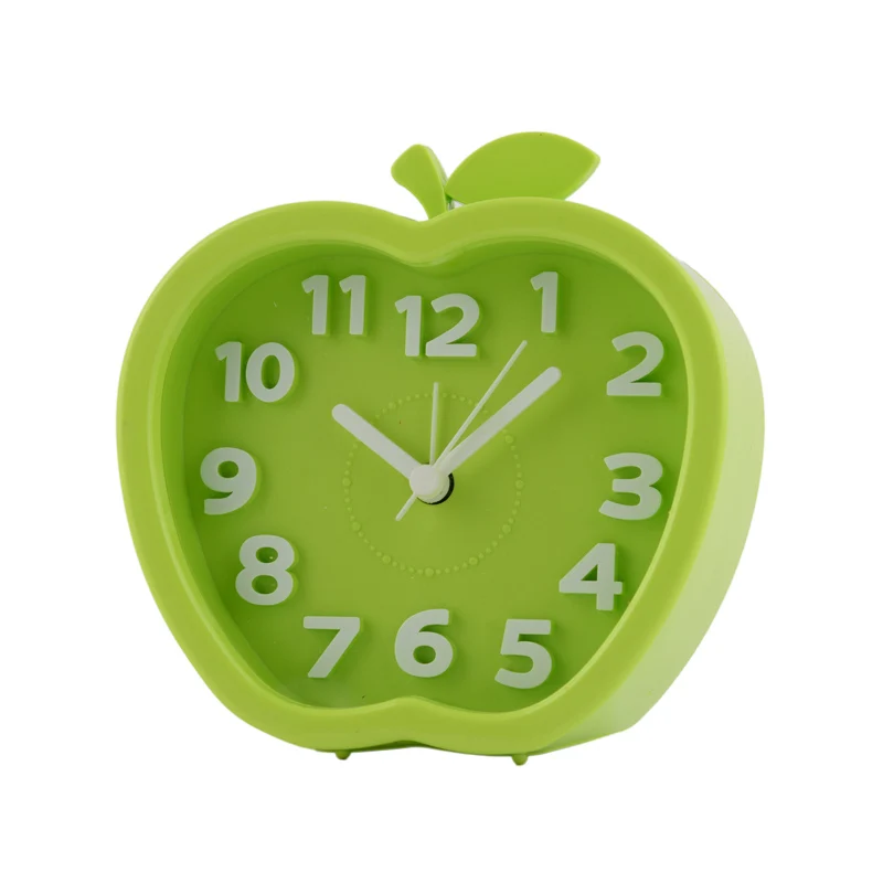 Lovely Mini Silicone Quartz Alarm Clock Candy Color Digaital Table Desk Clock for Kids
