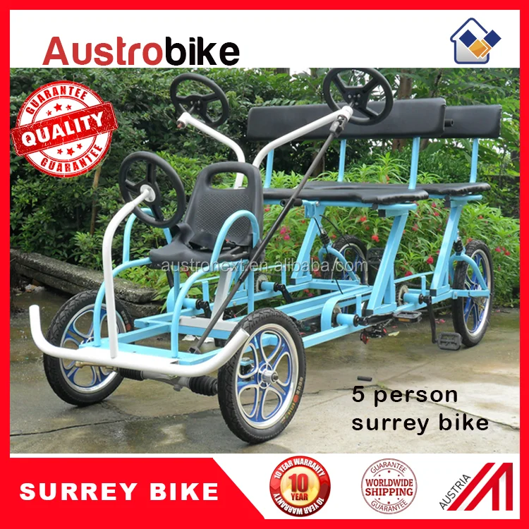 
ELECTRIC SURREY BIKE 4 person surrey bike with roof LED lighting 