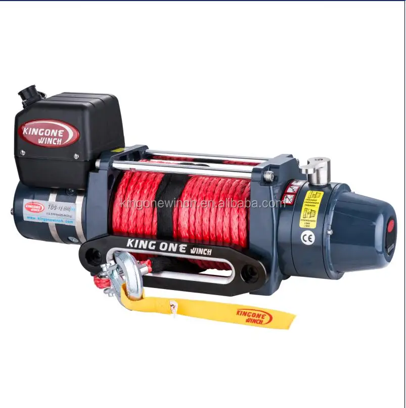 electric recovery TDS-12.0CHSR high speed winch other winches  waterproof nylon cord electric recovery winch