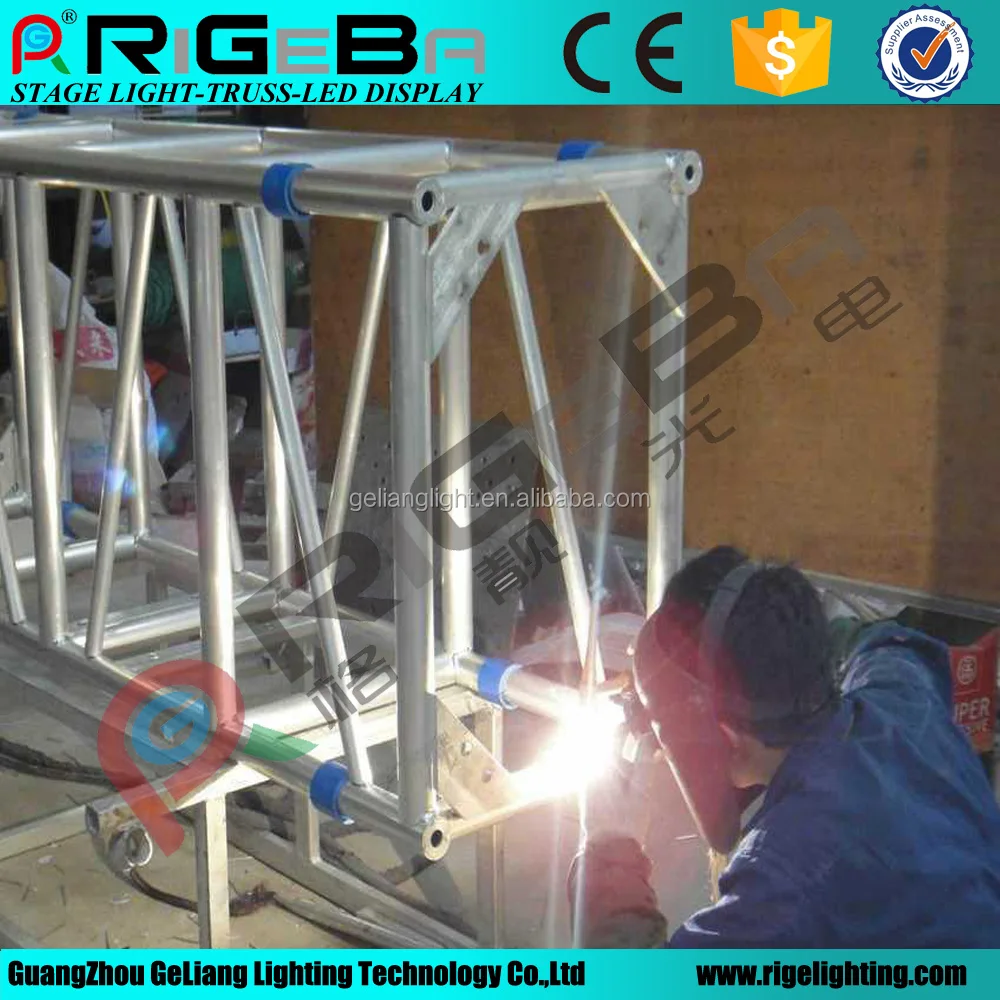 aluminum truss thickness 3mm spigot or bolt for stage lighting equipment using moving head light stand