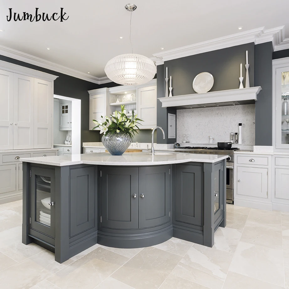 
Simple and fresh grey kitchen Beautiful furniture Kitchen Cabinets designs modern 