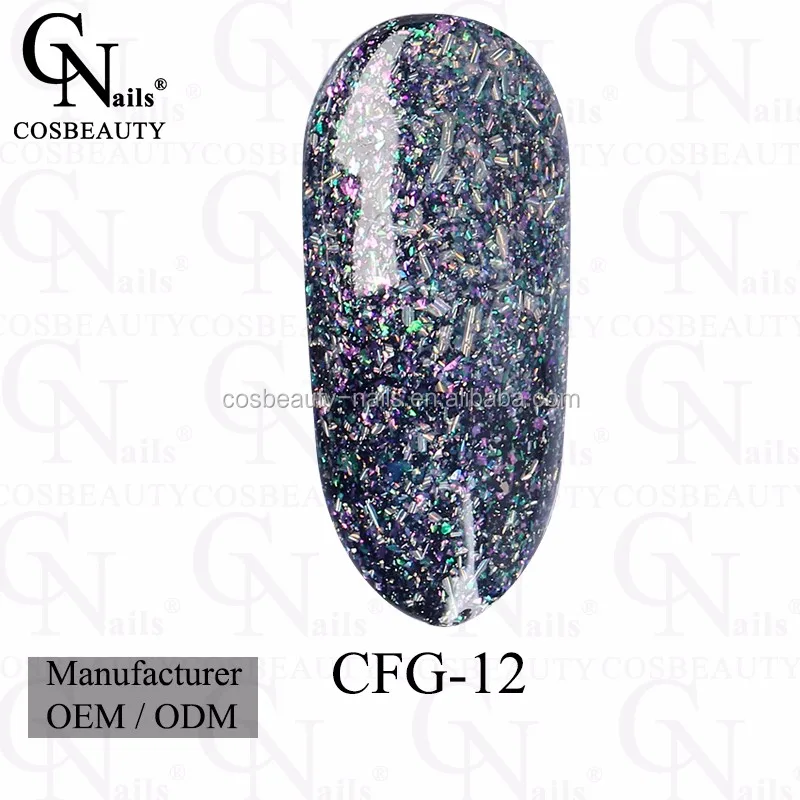 Hot Sale High Quality chameleon FLAKE GEL POLISH Fantastic Color Easy Soak Off UV/LED Gel for Nail Art