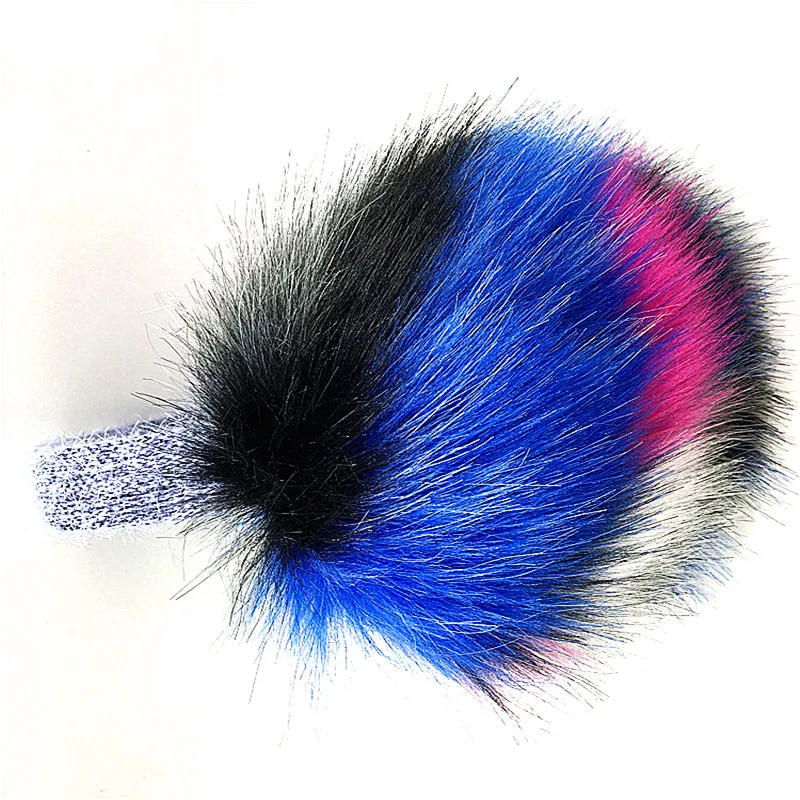 
2021Top quality Fur Fox Hair Soft Plush girls Warm bunny winter Earmuffs 