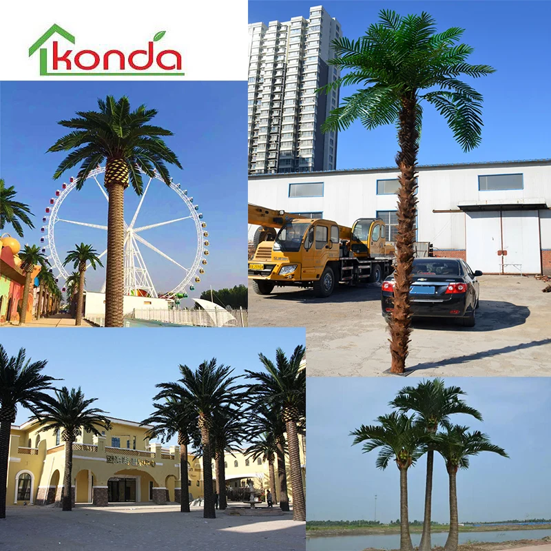 Outdoor waterproof long live imitative fake coconut tree artificial tree, Phomix Palm landscape trees