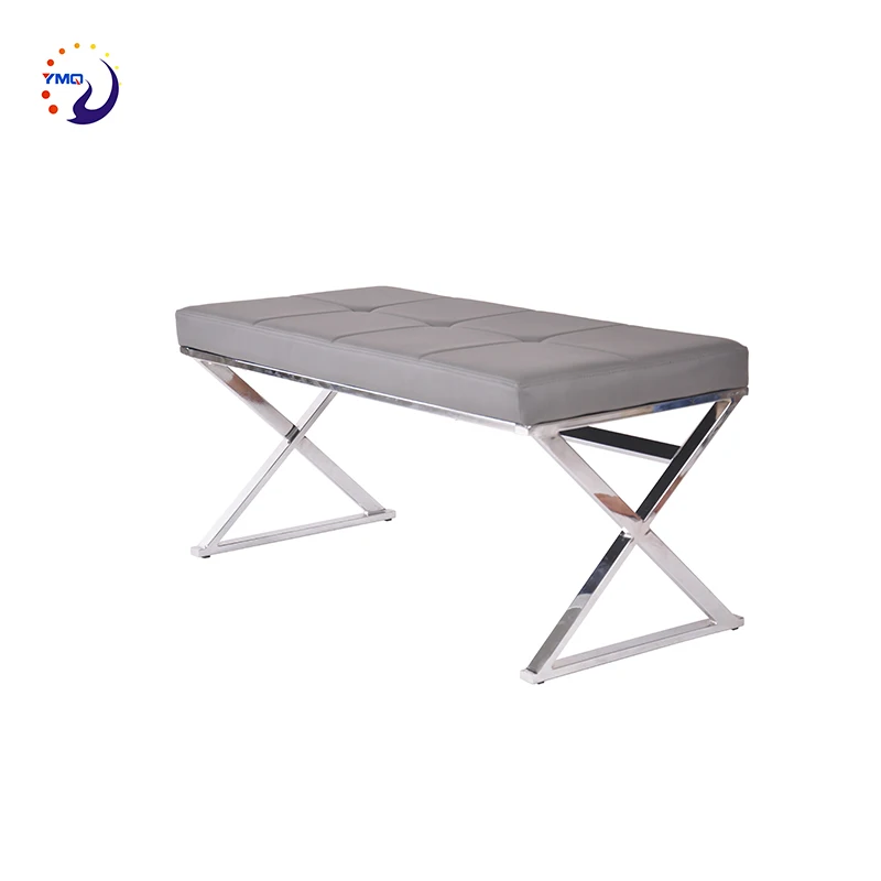 long bench white grey black chair from bazhou Y1226