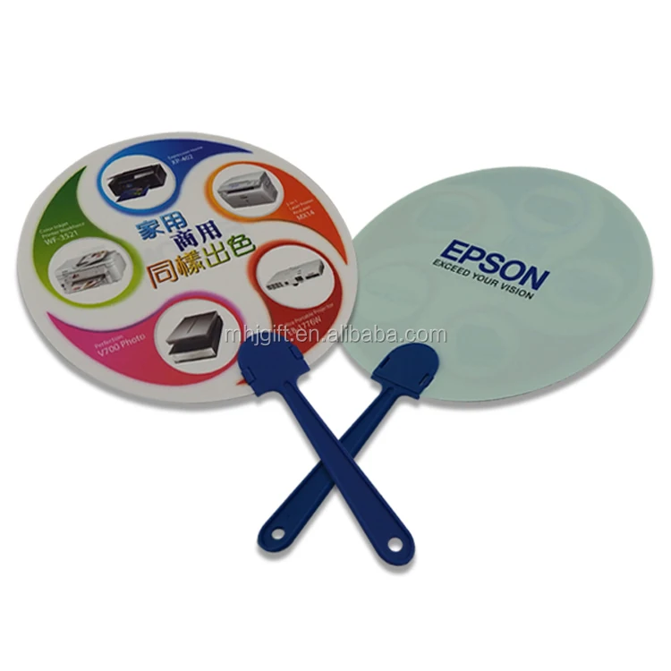 Top level top quality custom plastic PP hand fan