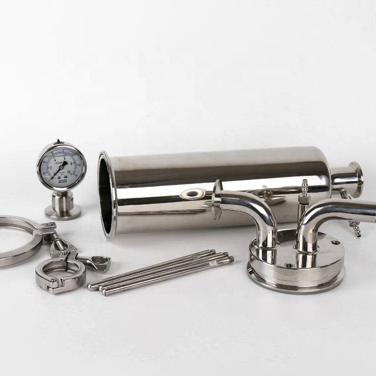 SS 316 L Sanitary Cartridge Wine Beer Filter Housing For Wine Beer Pharmacy