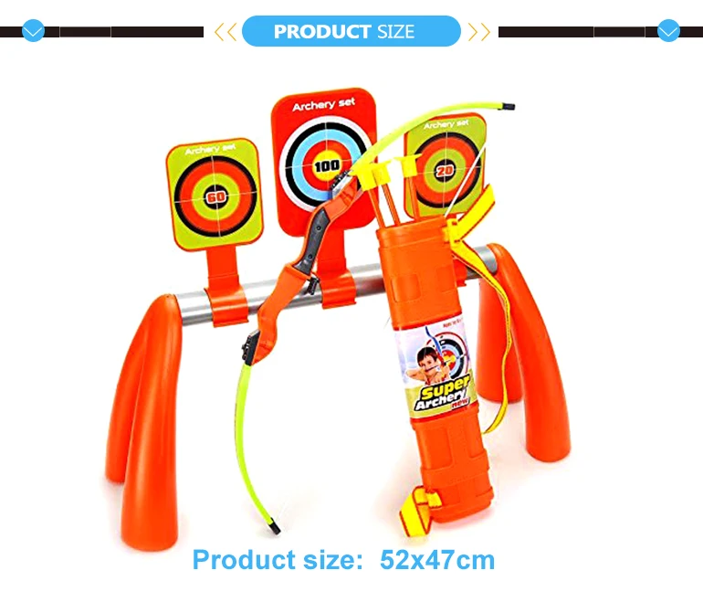 Outdoor gargen sport game archery bow and arrow set toy for kids