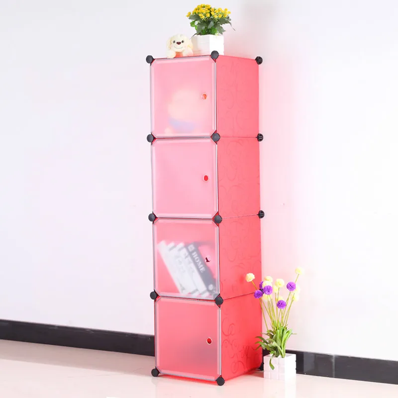 New Design modern children plastic wardrobe cabinet