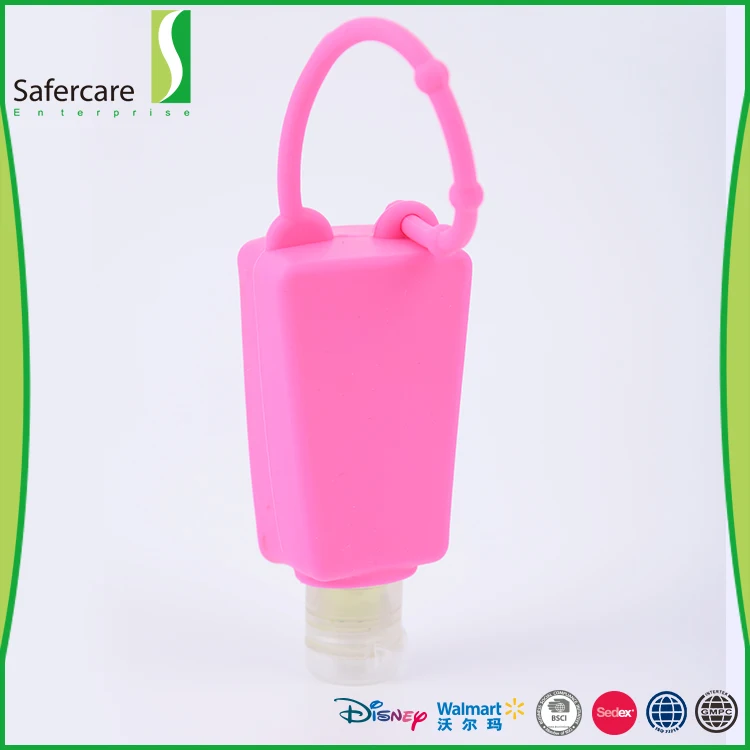 Promotional gift cute travel waterless silicone holder hand sanitizer