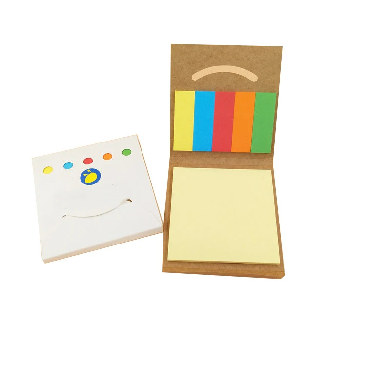 Экологически чистый бумажный индекс размещение наклеек блокнот оптовая продажа Пользовательский логотип блокнот для записей
