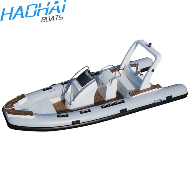 Fiberglass Inflatable RIB Fishing Boat with Console for Sale