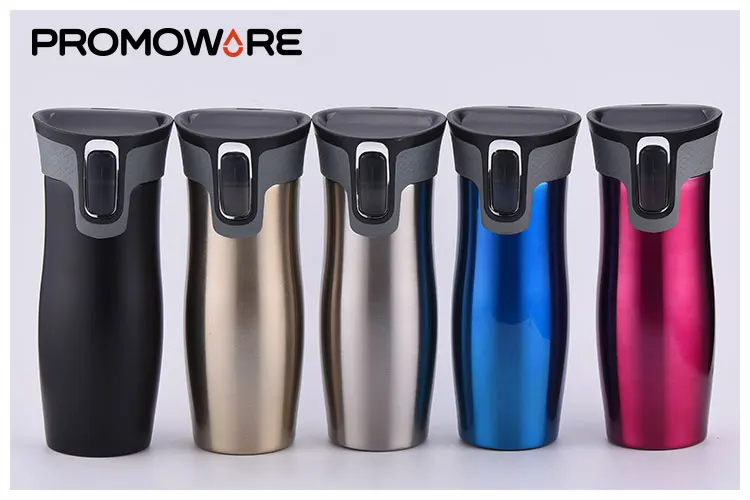 Wholesale West Loop Stainless Steel Autoseal Tea Travel Mug Customised Reusable 16 oz Auto Seal Vacuum Sealed Thermos Travel Mug