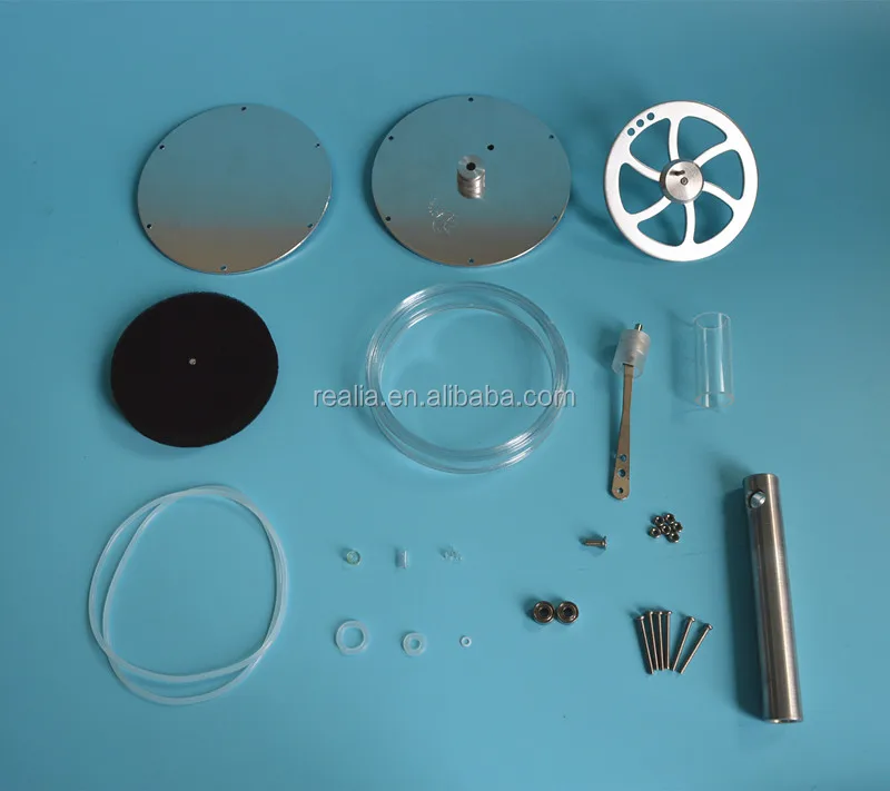 HM-DWC-01P Magnetic type of Low temperature Stirling engine model DIY set Parts and components