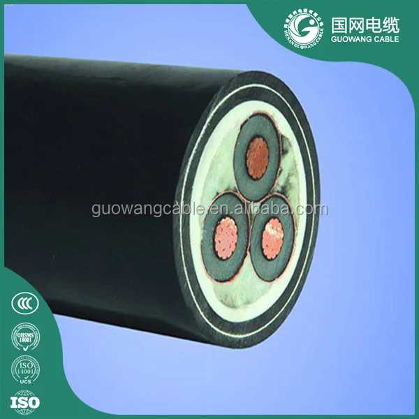 Сетчатый изоляционный полиэтиленовый стальной ленточный армированный кабель MV 8 7/15kV 3x400 мм YJV22