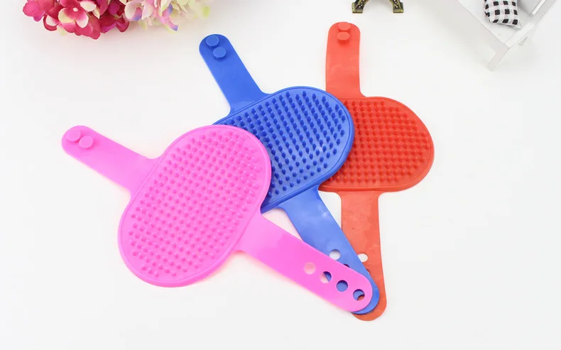 Щетка для ванны для домашних животных, собак, кошек, резиновые перчатки, щетка для волос, Массажная щетка для собак