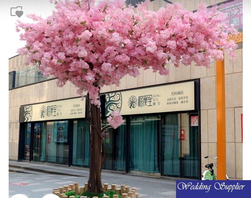 Розовое декоративное искусственное вишневое дерево PJ511 для помещений, распродажа