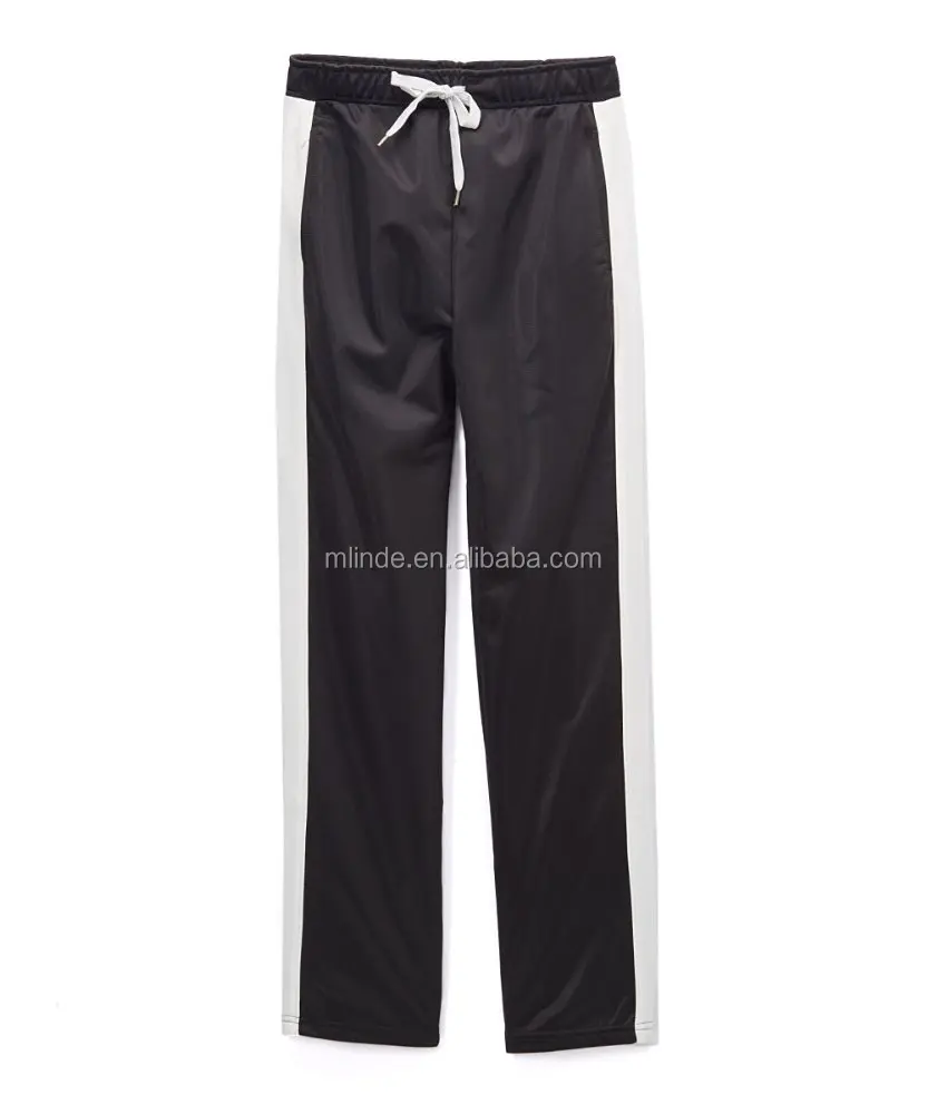 
OEM Service Wholesale Cheap Price High Quality Contrast Color Full Length Soft Knit Bulk Buy Blue Boys Track Pants 