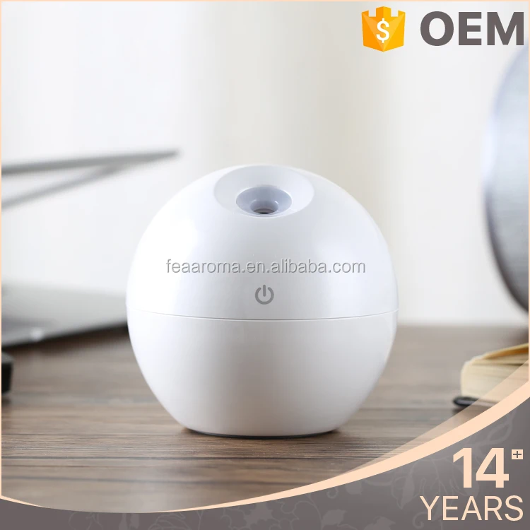 Mini Portable 130ml ABS Usb Aroma Diffuser Essential Oil Ball Dispenser, Home Use Ultrasonic Humidifier