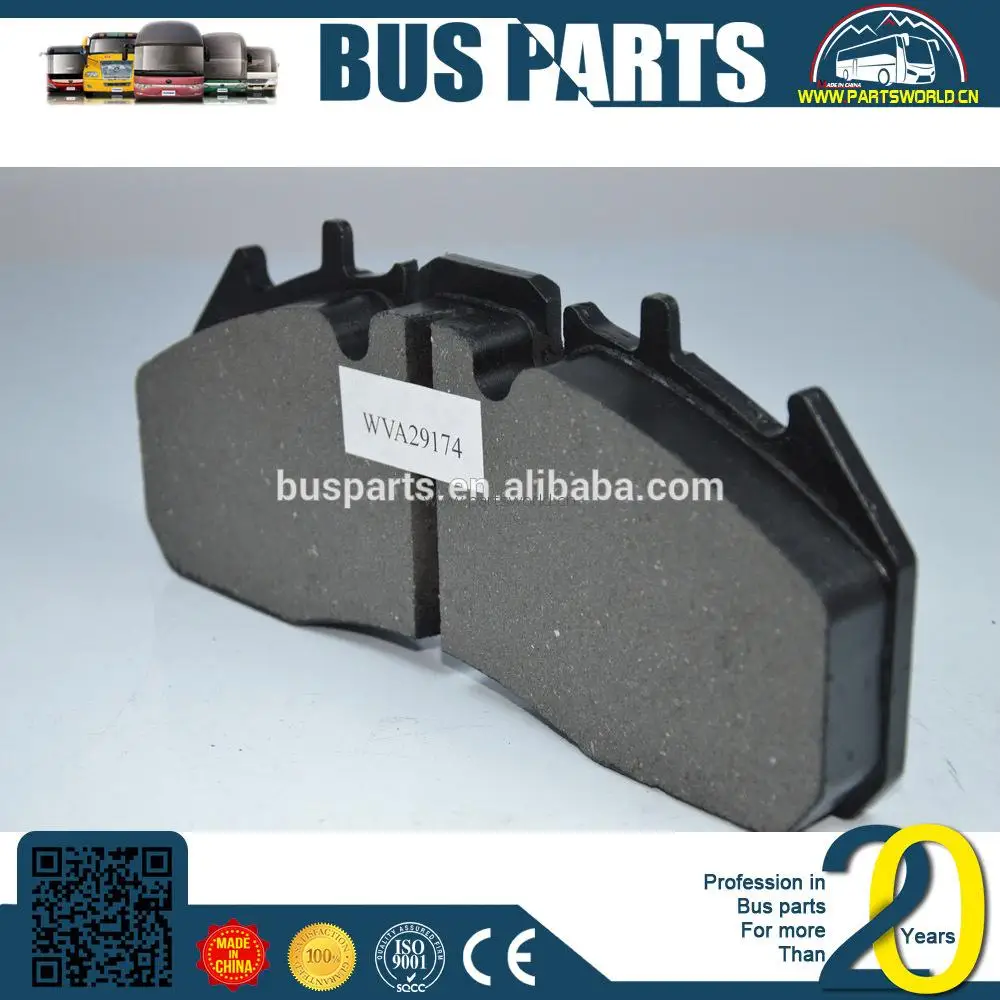 
KingLong parts, brake pad for chery qq bus truck higer spear parts 