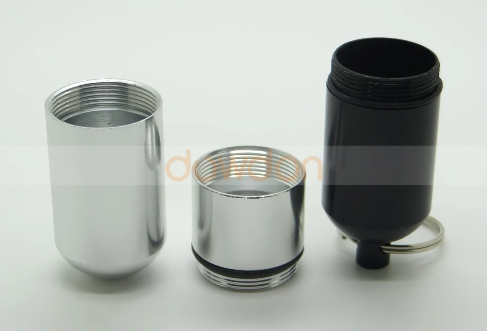 Waterproof Keychain Toothpick Holder Case Pill Box Portable Storage Container for Small Gadgets Support Customize