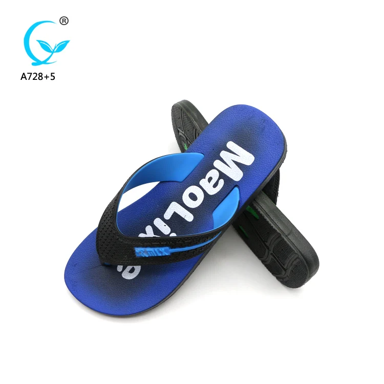 Customized printed design flip flop rubber summer beach slipper