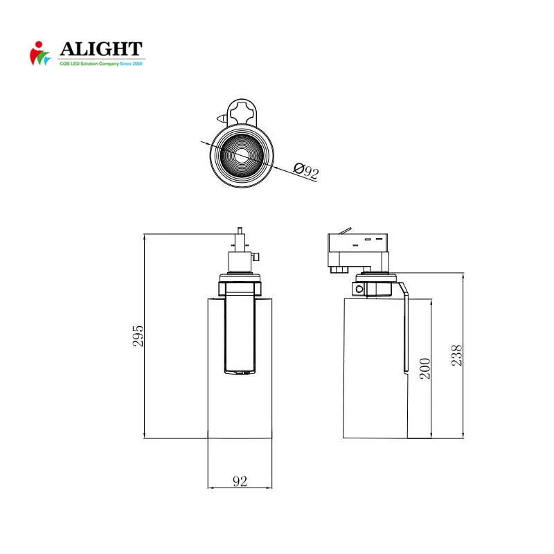 
Adjustable Motorized COB LED Track Light Spot Light Fixtures LED Lamp Ceiling Mounted Rail Track Lamp Decorative Led spotlight 