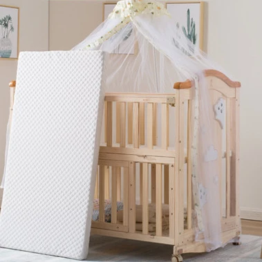 Adjustable mattress height mobile convenient culla neonato /baby bed /baby crib with big storage