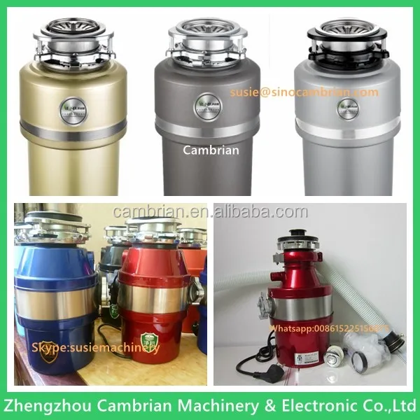 Air switch control household kitchen food waste decomposer machine with 3 grind stages treatment