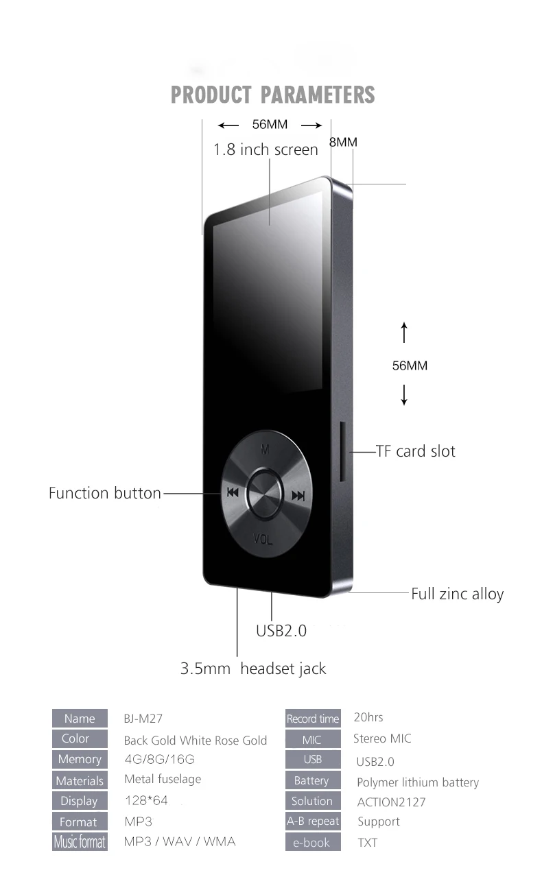 Скачать бесплатно MP3 музыкальный проигрыватель цифровые MP3 плеер с видео скачать