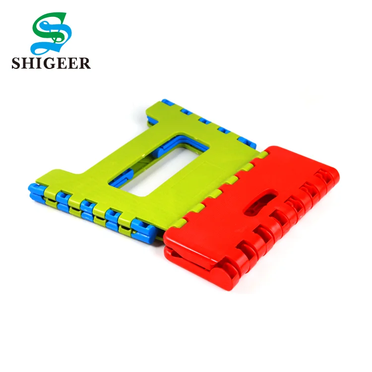 High Quality Customized New Style Portable Colourful Plastic Folding Stool
