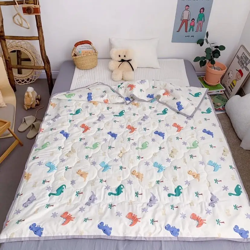 
2019 new cotton baby child anti kicking baby quilt for summer baby muslin quilt muslin blanket 