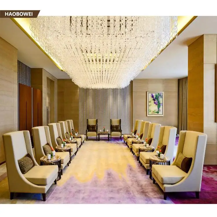 Hot sale hotel lobby sofa set classic hotel banquet sofa set