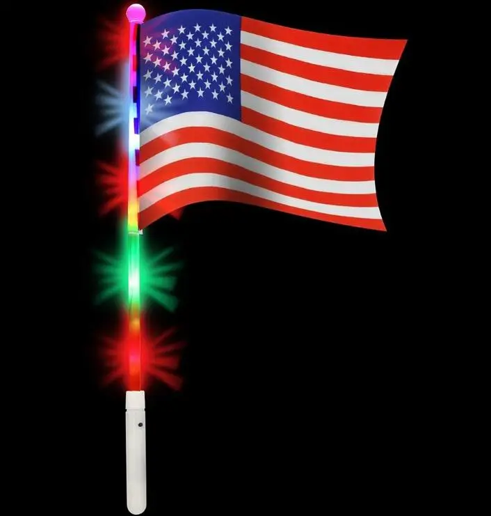 
Custom printed polyester mini hand held american USA flag for sale 