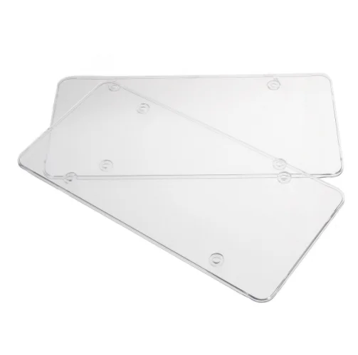 High Quality Clear License Plate Cover Shield Tinted Plastic Tag Protector