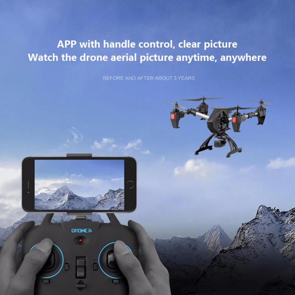 
JD-11 with HD camera 2 MP long flight 2.4G WiFi FPV Remote control Quadcopter 6-axis airplane drone RC Helicopter 
