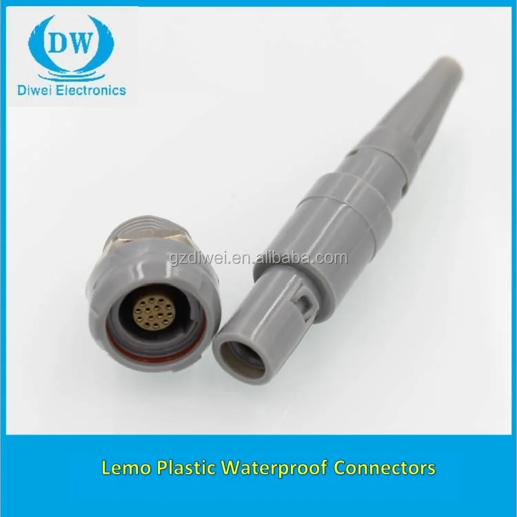 Circular plastic push pull 1P coil series medical equipment 10-pin connector