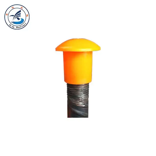mushroom plastic rebar end cap used in construction